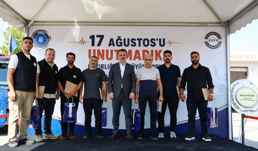 Bursa'da afetlere hazırlık için yeni yatırımlar hizmete alındı