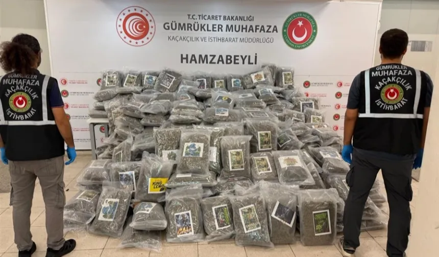 Gümrük'te yasaklı madde kaçakçılığına darbe