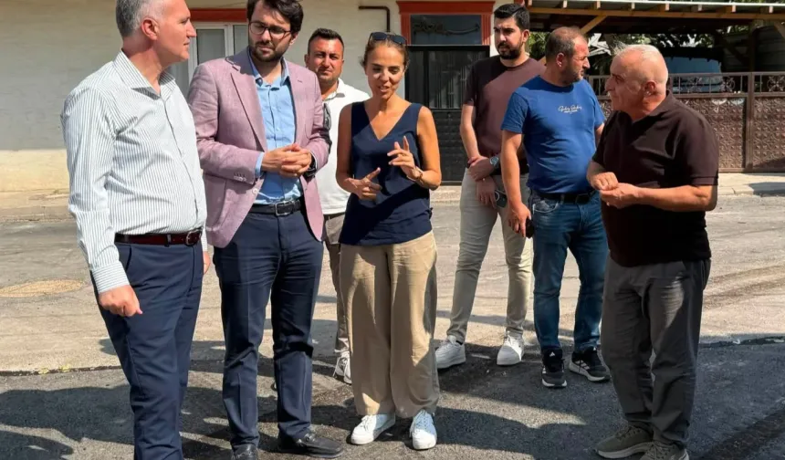 İnegöl'de Başkan Taban çalışmaları yerinde inceledi