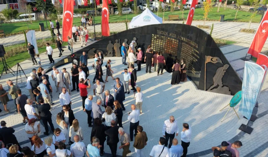 Şehitler Anıtı ve Nilüfer Şehitlik Parkı törenle açıldı