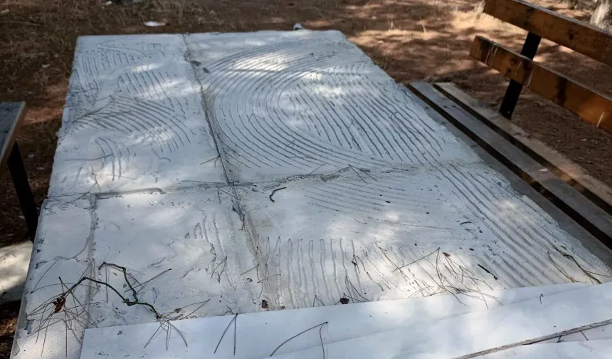 Sultanköy Barajı'ndaki piknik alanının fayansları çalındı!