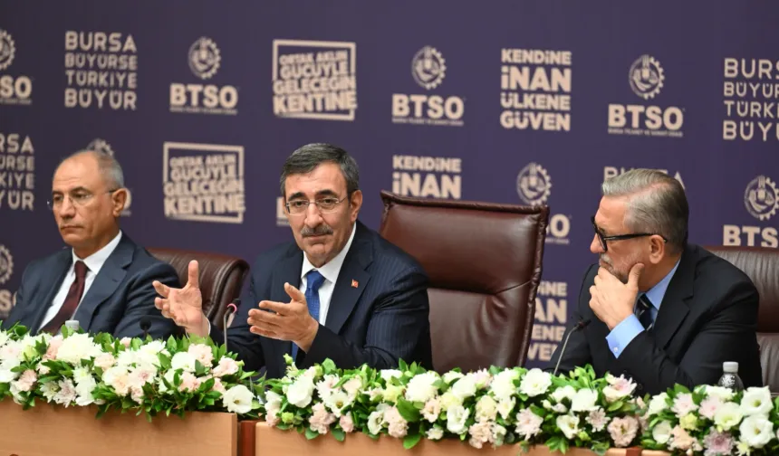 Cevdet Yılmaz BTSO'nun konuğu oldu