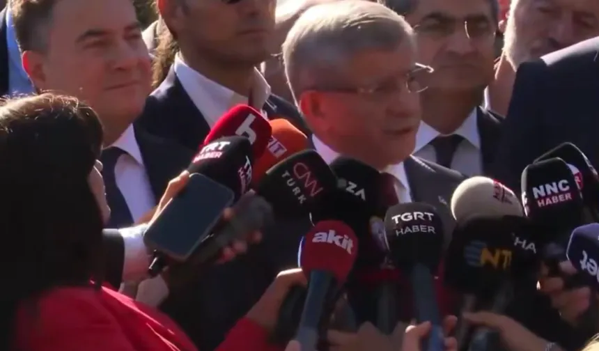 Davutoğlu'ndan ifade sonrası ilk açıklama