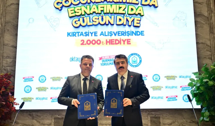 Yıldırım'da 6 bin öğrenciye kırtasiye desteği