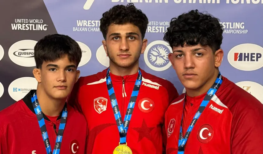 Güreşçiler Hırvatistan'dan 3 madalyayla döndü