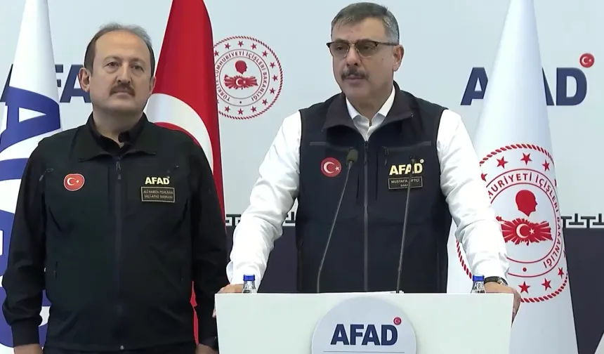 İçişleri Bakanı Çiftçi afette son durumu paylaştı.