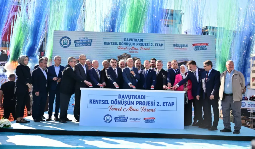 Yıldırım Davutkadı 'kentsel dönüşüm'de 2. etaba temel
